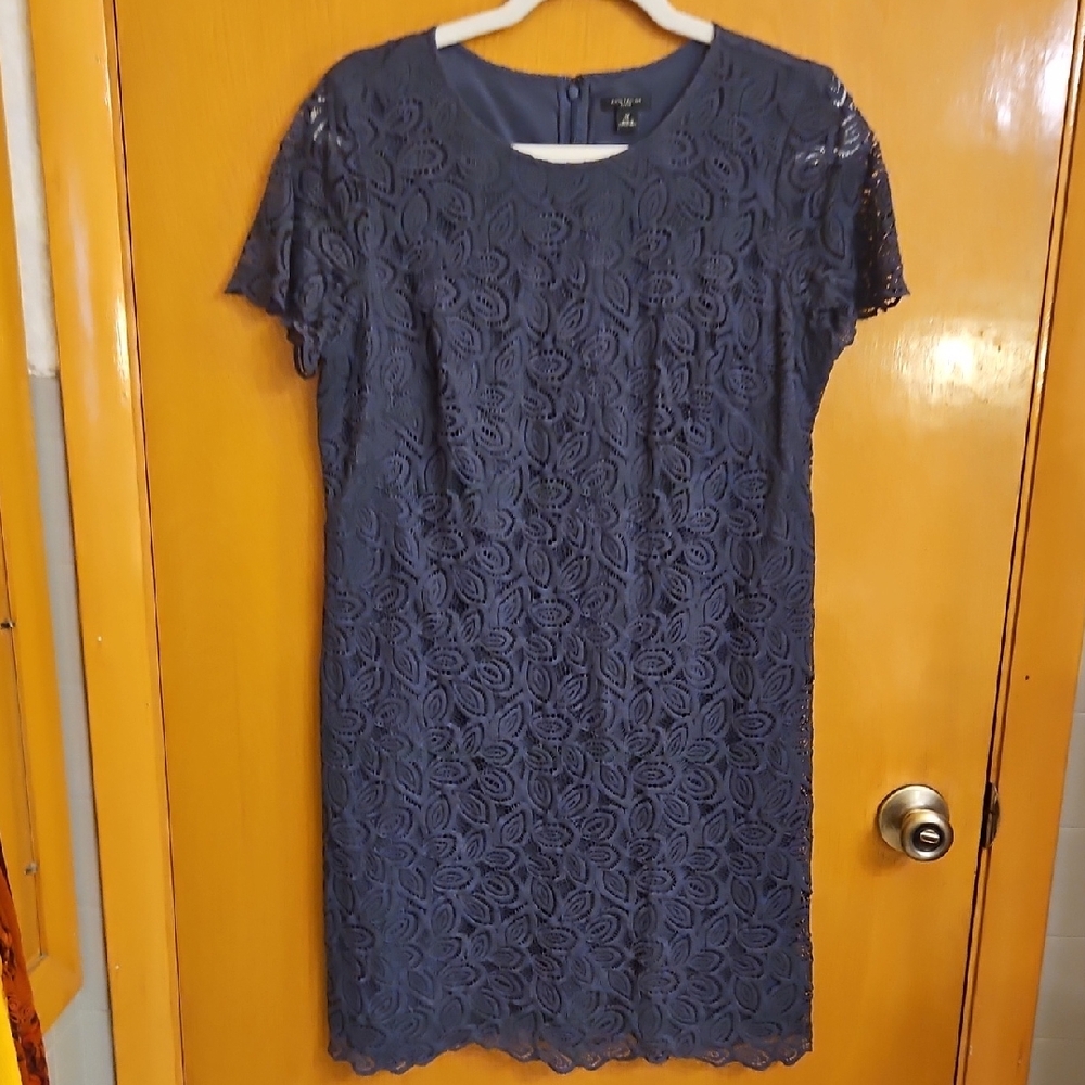 Ann Taylor Blue Lace Dress
